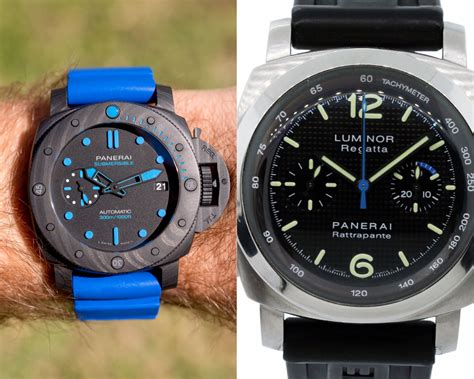 panerai chronograph titanium|Panerai luminor vs marina.